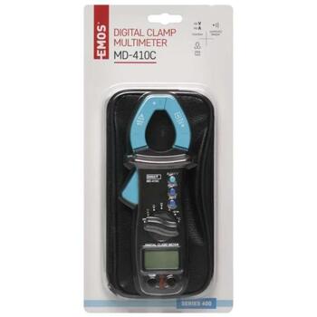 Emos Токовый мультиметр MD-410C M0400, 400A AC, 400A DC, 4-600V AC, 400mV-600V DC, 400Ω-40MΩ, автоматический диапазон (M0400)