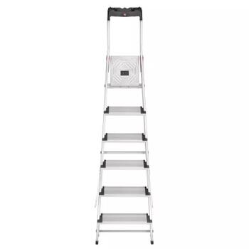 HAILO L80 ComfortLine 038040607, 6 pakāpieni, 305 cm, 150 kg, alumīnijs, neslīdošs, salokāmas (038040607)