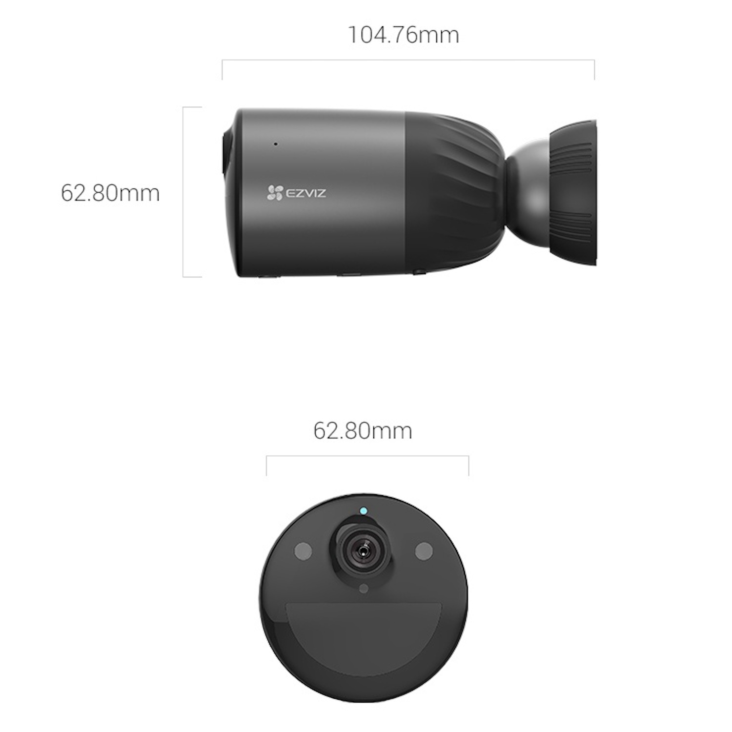 Ezviz BC1C 4K уличная умная аккумуляторная Wi-Fi камера, CS-BC1C-4K, 8MP, 4K Ultra HD, 2.8mm F1.6, 135°, 15fps, 10,400mAh, 180д (CS-BC1C-4K)