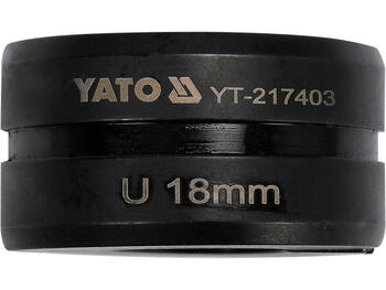 Yato сменные матрицы YT-217403, 18мм, тип U, сталь 40Cr, для труб PEX-Al-PEX и PE-RT/Al/PE-RT (YT-217403)