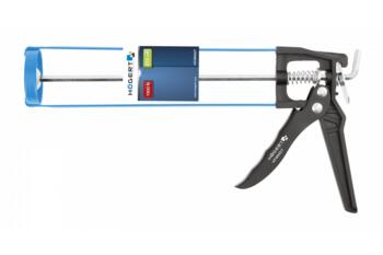 Hogert пистолет для герметика HT4R407, 310mm, 260g, 1500N, ручка из высококачественной стали и алюминия, 6mm шестерня (HT4R407)