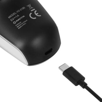 Manta Matu un bārdas trimmeris HS-01BK, 5 uzgaļi, IPX7, USB-C, 3 garuma iestatījumi, 90min uzlāde, 90min darbība (HS-01BK)