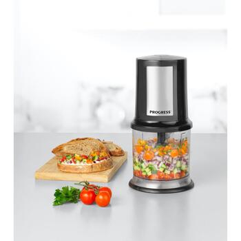 Progress Кухонный измельчитель EK5879PVDE, 500ml, черный, нержавеющая сталь, пластик, электрический измельчитель (EK5879PVDE)