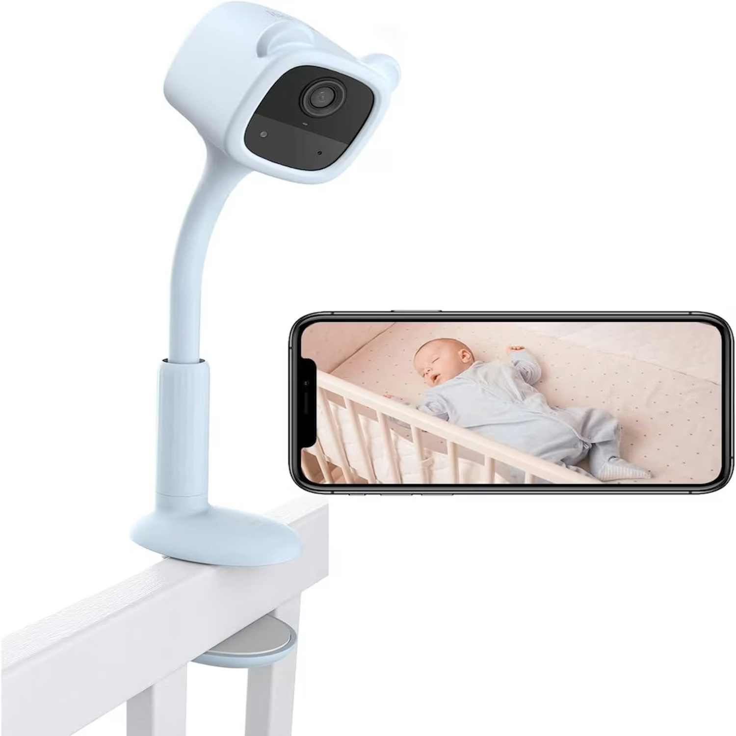 Ezviz BM1 Медвежонок комнатная радионяня CS-BM1-1080P-BL, 1080p, 2МП, 2000мАч, 5м ночное видение, H.265, Wi-Fi, синий (CS-BM1-1080P-BL)