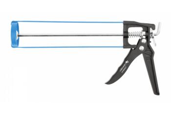 Hogert пистолет для герметика HT4R407, 310mm, 260g, 1500N, ручка из высококачественной стали и алюминия, 6mm шестерня (HT4R407)