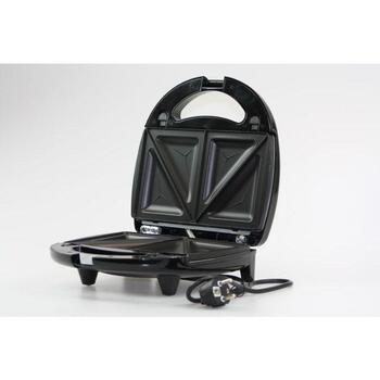 Brock SSM 2004 SS sendviču tosteris, 750W, 4 sviestmaizes, 23,5x13cm, nepiedegošs pārklājums, melns/nerūsējošais tērauds (SSM 2004 SS)