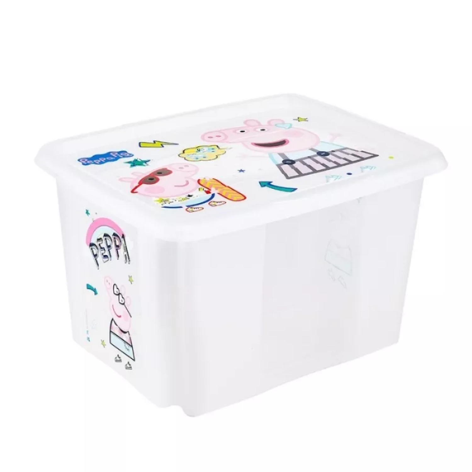 Keeeper Коробка с крышкой 30L Peppa Pig 0612238001194, 45x35x27cm, 30L, ПП, легкая очистка поверхности (0612238001194)
