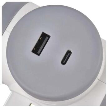 Emos Адаптер P0077PD, 2×2P+PE, 2×USB-A(QC20W), 1×USB-C(PD20W), 3680W, IP20, защита от детей (P0077PD)