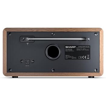 Sharp Цифровое радио DR-450(BR), 3W, DAB, DAB+, FM, Bluetooth, Коричневый (DR-450(BR))
