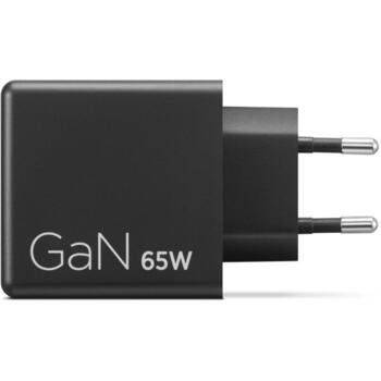 Lenovo strāvas adapteris Dual USB-C 65W GaN G0A6065BEU, 65 W, USB-C, GaN tehnoloģija, 2 USB porti (G0A6065BEU)