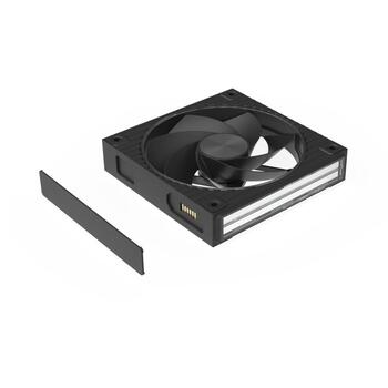 Zalman ZM-DF120R BLACK, 120mm ventilators, reverss, 2300 RPM, ARGB, PWM, 67.17 CFM, 1.87 mmH2O, 35.1 dBA, 12V DC (ZM-DF120R BLACK)