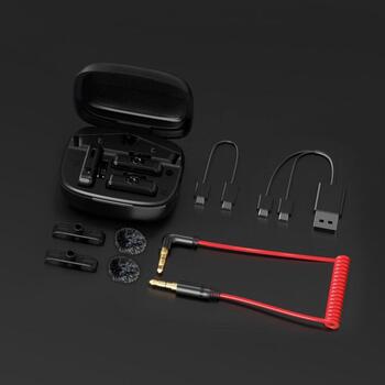 Easypix MyStudio Беспроводной Микрофон Дуо 62022, 2 канала, 2,4 ГГц, 150 м, 100 дБ SPL, 48KHz/16bit, USB-C (62022)