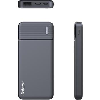 Denver Power Bank akumulators PBS-5007 117140000530, 5000mAh, 5V 2A, USB 5V 2A, LED indikatori (117140000530)