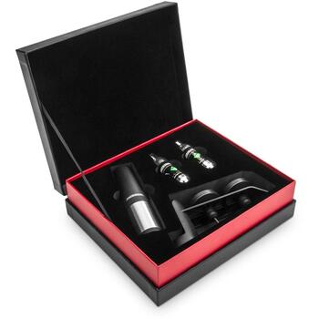 Gastroback Сохранитель аромата вина 47102, 3 недели, 100% аргон, 2 винные пробки, 2 капсулы, 1 подставка (47102)
