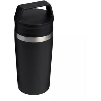 Stanley дорожная кружка 28213240001 0,47L, черная, нержавеющая сталь, сохраняет тепло до 5ч, холод до 6ч, со льдом до 32ч (28213240001)