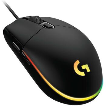 Logitech USB оптическая мышь G102 910-005823, 8000 DPI, 6 кнопок, RGB подсветка, 2.1m кабель (910-005823)