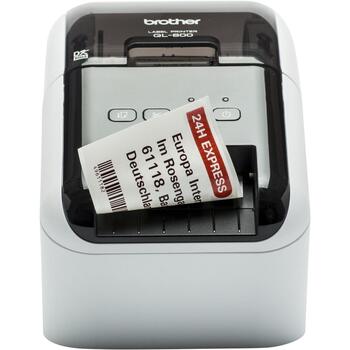 Принтер этикеток Brother QL-800, 300 x 600 DPI, 148 мм/сек, USB 2.0, прямая термопечать, автоматический резак, лента DK (QL-800)