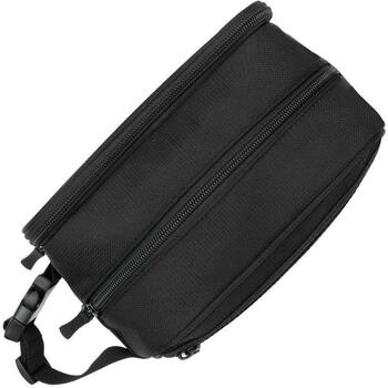 Rivacase Косметичка для путешествий 8409BLACK, 0.215кг, экосознательный RPET полиэстер, водоотталкивающий, 2 сетчатых кармана (8409BLACK)