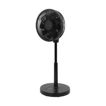 Eurom Vento 3DS Comfort Black grīdas ventilators gaisa cirkulācijai telpu dzesēšanai 25W 35cm 3D oscilācija 12 ātrumi tālvadība melns (384932)