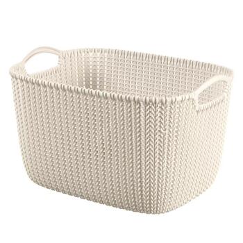 Grozs Knit L taisnstūris 19L 40x30x23cm balts 0803670X64 Curver (0803670X64)