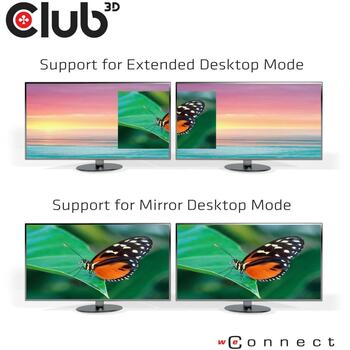 Club3D dokstacija CSV-1562 USB 3.2 Gen 1, 4x USB Type-A, 1x USB Type-C, 3x 4K displeji, 60W PD, Gigabit Ethernet, melna (CSV-1562)