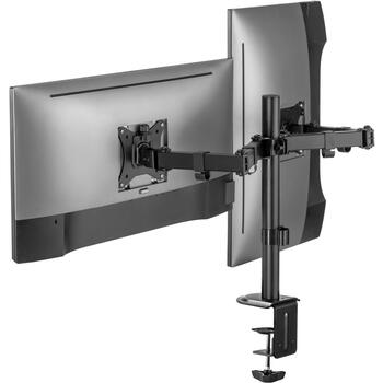 Sbox Крепление для монитора LCD-352/2-2, 2, 75x75, 100x100, 9кг, 17 дюймов, 32 дюйма, +45°/-45°, +90°/-90°, +180°/-180°, 407мм (LCD-352/2-2)