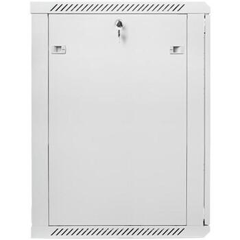 Lanberg Настенный шкаф WF01-6618-10S, 18U, 600x600mm, до 60кг, IP20, стеклянная дверь, 4 вертикальные направляющие (WF01-6618-10S)