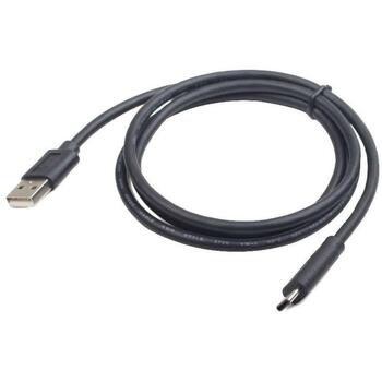 Gembird kabelis CC-USB2-AMCM-1M, 1m, USB A, USB C, USB 2.0, 0.48 Gbit/s, melns (CC-USB2-AMCM-1M)