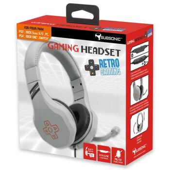 Subsonic игровая гарнитура SA5533, 40мм, 20-20000Гц, регулируемый микрофон, винтажный дизайн (SA5533)