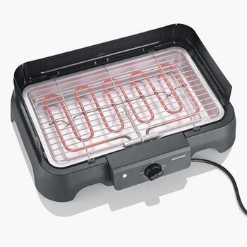Severin Настольный гриль PG 008593, 2000W, черный, 1 позиция для гриля, регулируемый термостат, нескользящие ножки (PG 008593)