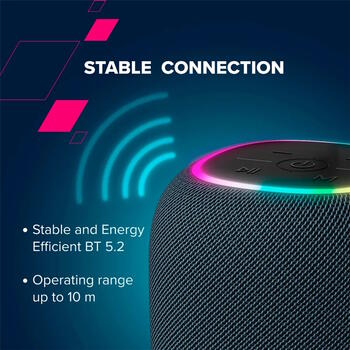Pārnēsājamais Bluetooth skaļrunis ar 10 W jaudu BSP-8 Melns CNE-CBTSP8B CANYON (CNE-CBTSP8B)