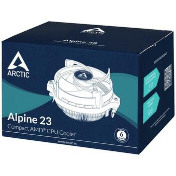 Arctic CPU кулер Alpine 23 ACALP00035A, 12V, 1 вентилятор, 0.3 соне, FDB, 100-2000 RPM (ACALP00035A)