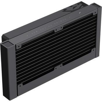 Gamemax procesora šķidruma dzesētājs GLACIER 240 LCD BK, 240mm, 85.82 cfm, TDP līdz 280W, ARGB ventilators (GLACIER 240 LCD BK)