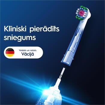 Oral-B zobu birstes uzgaļi EB18pRX-2 3D, 2 gab, 3D White Pro, X formas sariņi, nolietojuma indikators (EB18pRX-2 3D)