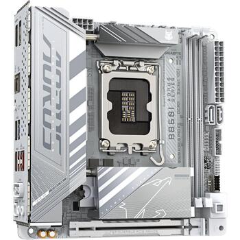 Gigabyte B860I AORUS PRO ICE, Mini-ITX mātesplate, LGA1851, 2x SATA, 2x M.2, DDR5, 128 GB, 2.5 Gb Ethernet, Wi-Fi 7, Bluetooth 5.4 (B860I AORUS PRO ICE)