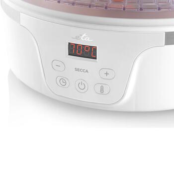 Augļu žāvētājs ar 380 W jaudu, 5 žāvētājiem un integrētu taimeri Secca ETA730190000 White ETA (ETA730190000)