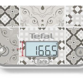 Tefal Электронные кухонные весы BC50D6V0, 5кг, 0.5/1г, LCD, Мозаичный декор, Функция тарирования (BC50D6V0)