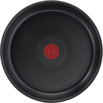 Tefal Pannas komplekts L7649253, 24/28cm, no alumīnija, titāna pārklājums, noņemama rokturis, piemērots indukcijai (L7649253)