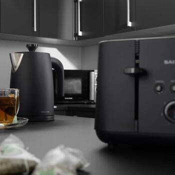 Salter Kuro Rapid Boil Чайник EK5632MBLKFVDE, 3000 W, 1.7 л, 360° основание, контроллер Strix, защита от кипения без воды (EK5632MBLKFVDE)