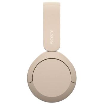 Sony Беспроводные Наушники WH-CH520 WHCH520C.CE7, 50ч, 30мм, Bluetooth 5.2, Микрофон, Бежевый, Шумоподавление (WHCH520C.CE7)