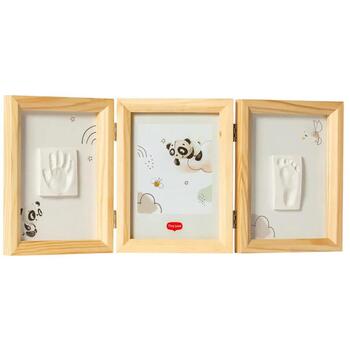 Tiny Love Double Frame набор, 3333166081, 49.2 x 21.4 x 2.2 см, дерево, для отпечатков рук и ног, фоторамка (3333166081)
