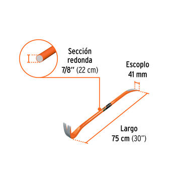 Lauznis 22x750mm, 3000g Expert® BU-75X TRUPER (BU-75X)