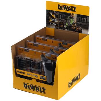 Dewalt Набор бит для дрели DT70707-QZ, 25 шт., TOUGHCASE+, кружка для напитков, модульный дизайн, прозрачная крышка (DT70707-QZ)