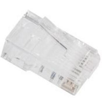 Lanberg RJ45 CAT.6 UTP разъем 8P8C PLU-6000EZ, 100 шт., проходной, UTP, RJ-45, прозрачный (PLU-6000EZ)