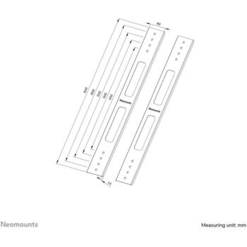 Neomounts крепление для телевизора AWL-250BL16 VESA удлинительный комплект, максимальная нагрузка 75 кг (AWL-250BL16)