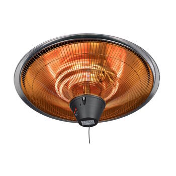 Eurom Partytent Heater 2100 piekaramais infrasarkanais terases sildītājs 2100W IP24 3 jaudas līmeņi 360° līdz 20m2 pelēks (336108)