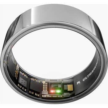 Ultrahuman Умное кольцо Air UHRA-AS-12, размер 12, Space Silver, титан, 24 мАч, Bluetooth 5.0 BLE, 100 м, iOS, Android, VO2 max (UHRA-AS-12)