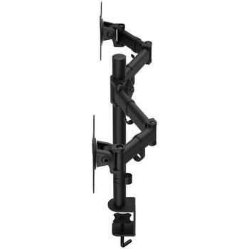Endorfy мониторы, EY8F003, поддержка 2 экранов, 2 x 8 кг, 13-27 дюймов, VESA 75 x 75 мм, 100 x 100 мм, черный (EY8F003)
