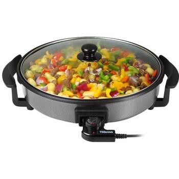 Tristar Multifunkcionāla grila panna PZ-2964, 40 cm, 1500 W, vāks iekļauts, fiksēta rokturis, melna (PZ-2964)