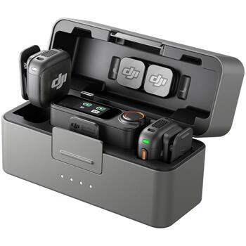 Dji аксессуар для камеры Микрофон 3 CP.RN.00000480.01, 2 TX, 1 RX, зарядный чехол, 1ч, Bluetooth/WiFi, 28ч работы аккумулятора (CP.RN.00000480.01)